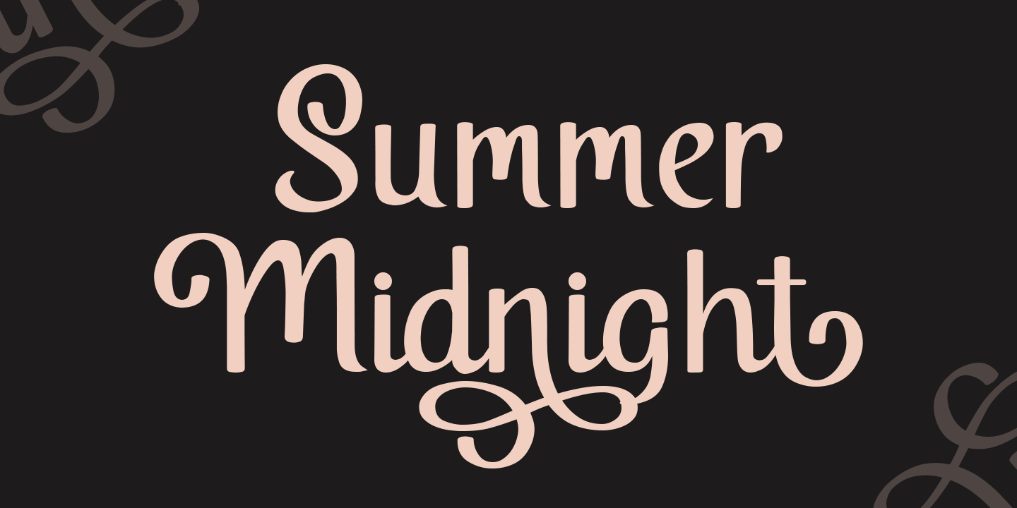 Шрифт Summer Midnight